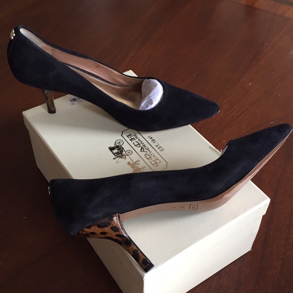 Coach Shoes - Coach Zoee black suede pump 8.5